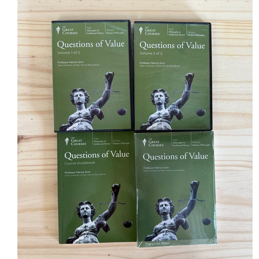 The Great Courses Questions of Value Audiobook Course Guidebook Transcripts